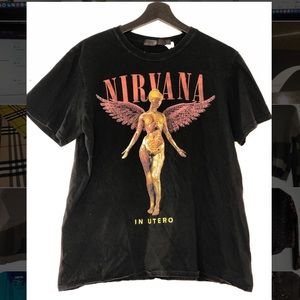 Missguided 100% Cotton Nirvana Tee 2017 SIZE S